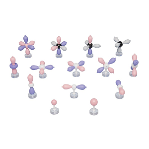 Комплект моделей атомных орбиталей (14 моделей) М14