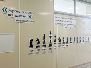 Композиция "Шах и мат" для шахматной рекреации 1,7×17 м