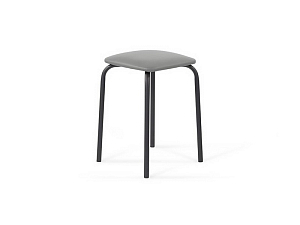 Чёрный металлический табурет 33×33×45 см