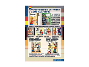 Учебный альбом «Поведение в криминогенных ситуациях», 9 листов