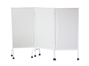 Медицинская ширма на колесах — 3 секции