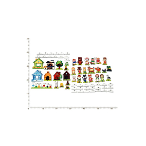 Плоскостные фигурки на подставках «Сказки» 10–15 см