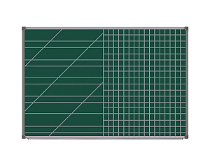Настенная магнитно-меловая доска 100×150 с разлиновкой
