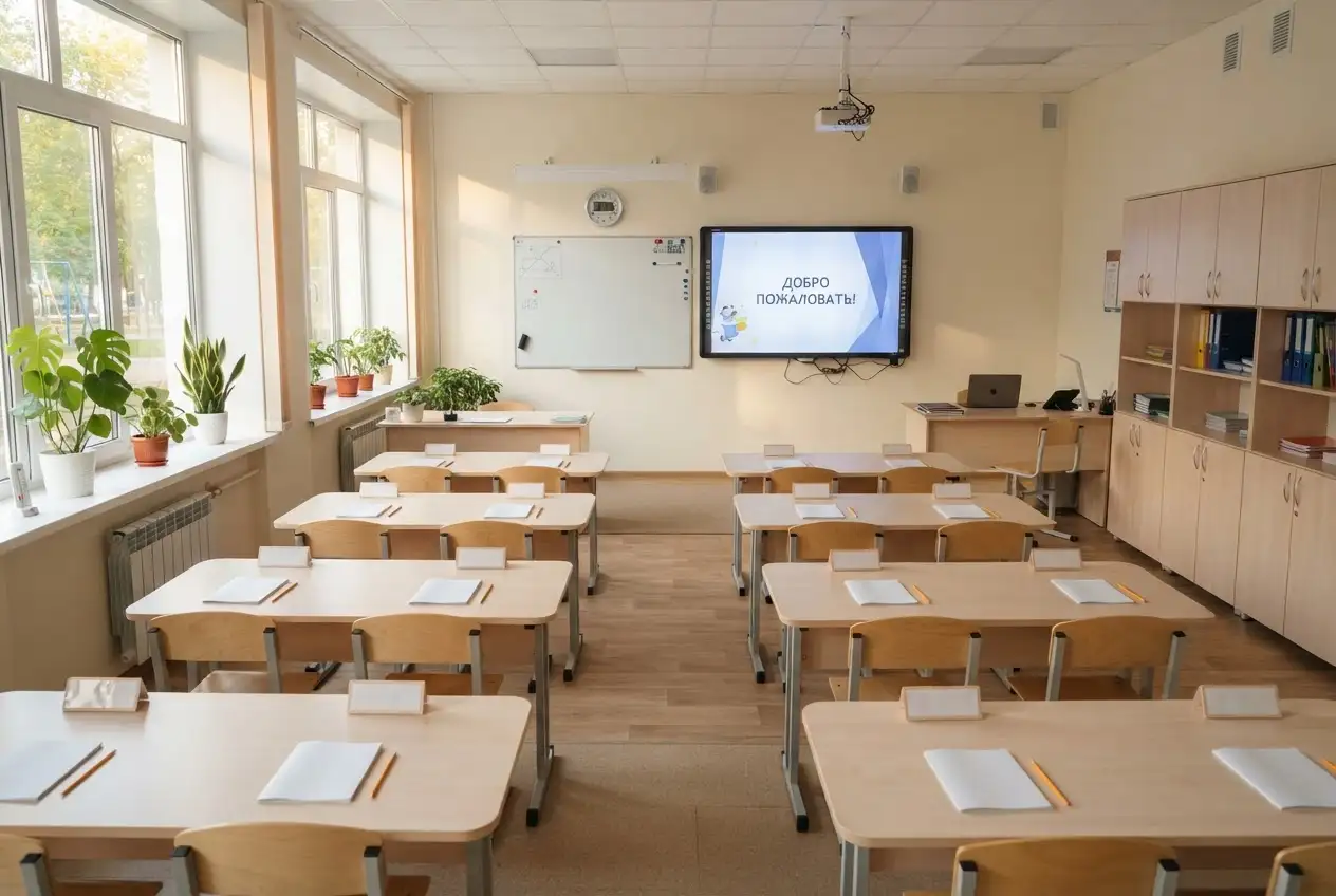 Готовый к уроку кабинет после капремонта школы