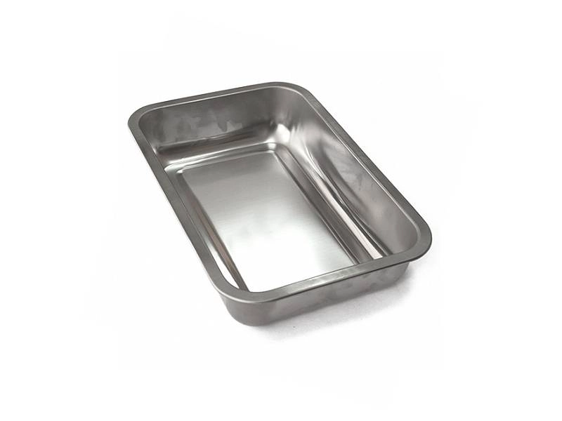 Глубокий лоток из нержавейки 320х220х70 мм