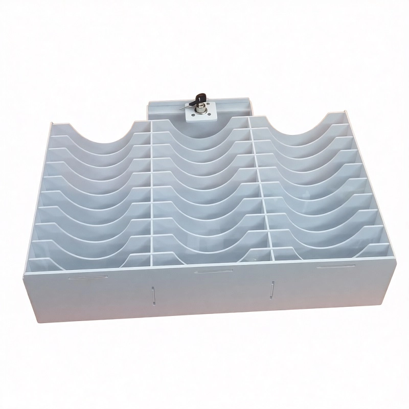 Шкаф для хранения 30 телефонов с крышкой и ключом