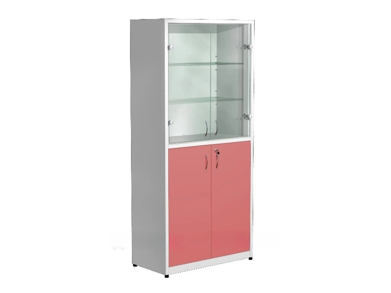 <h1>Шкаф медикаментный 700х300х1750 с комбинированными дверцами</h1>