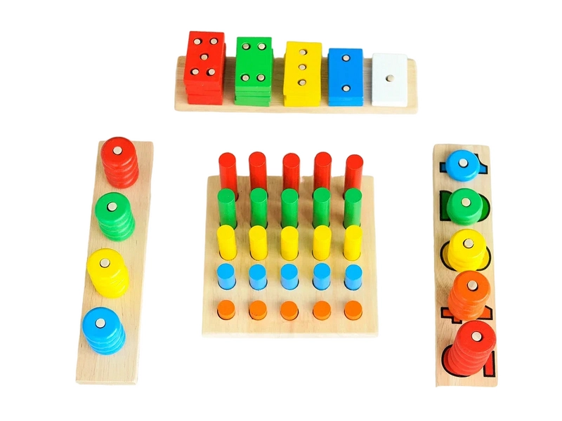 Игровой комплект Монтессори — 14 модулей