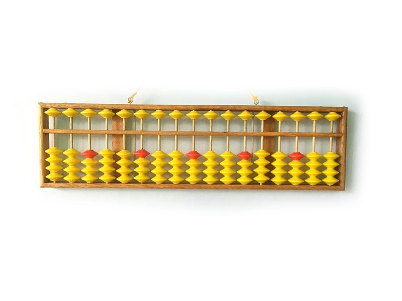 Абакус для класса — 17 рядов, деревянный жёлтый