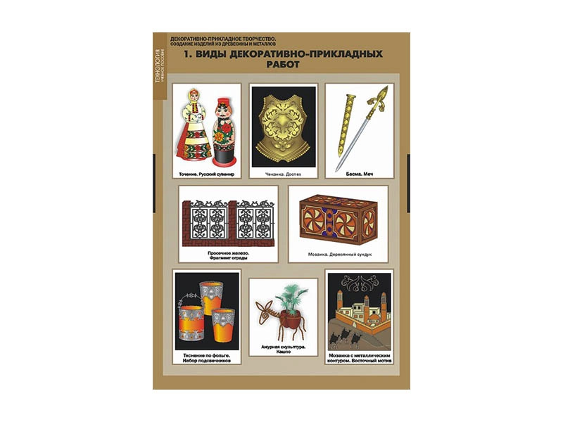 Набор для декоративно-прикладного творчества — древесина и металл