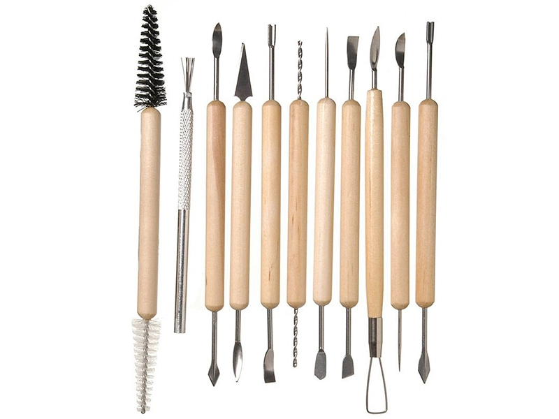 Инструменты для лепки из глины — 11 шт, длина 17 см