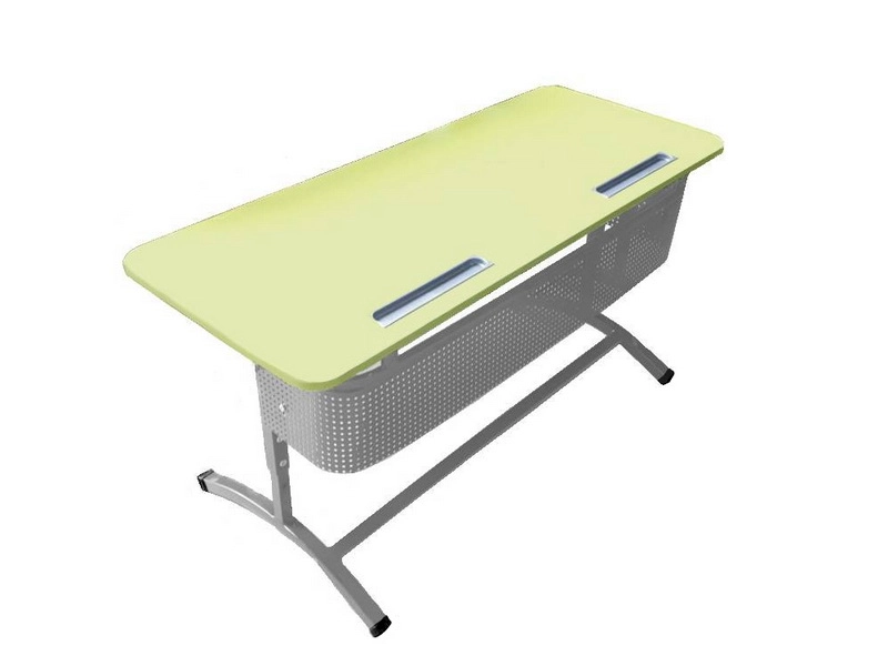 Учебный двухместный стол №4-6 с регулируемым наклоном
