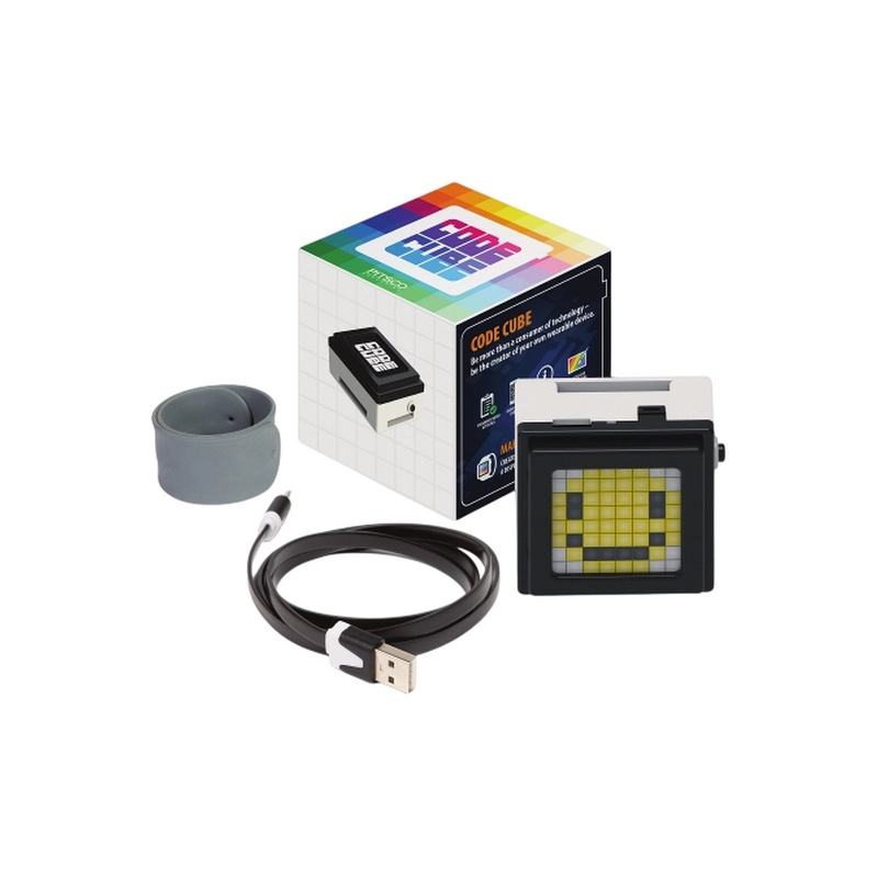 Носимый Code Cube, экран 64 пикселя