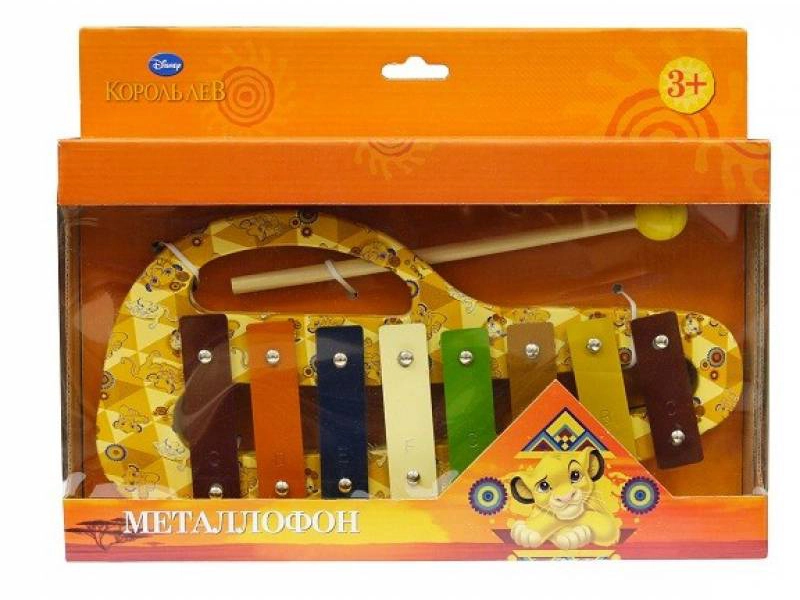 Детский металлофон Disney «Король Лев», 8 тонов