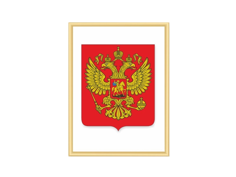 Официальный герб РФ 42×56 см — рамка NIELSEN
