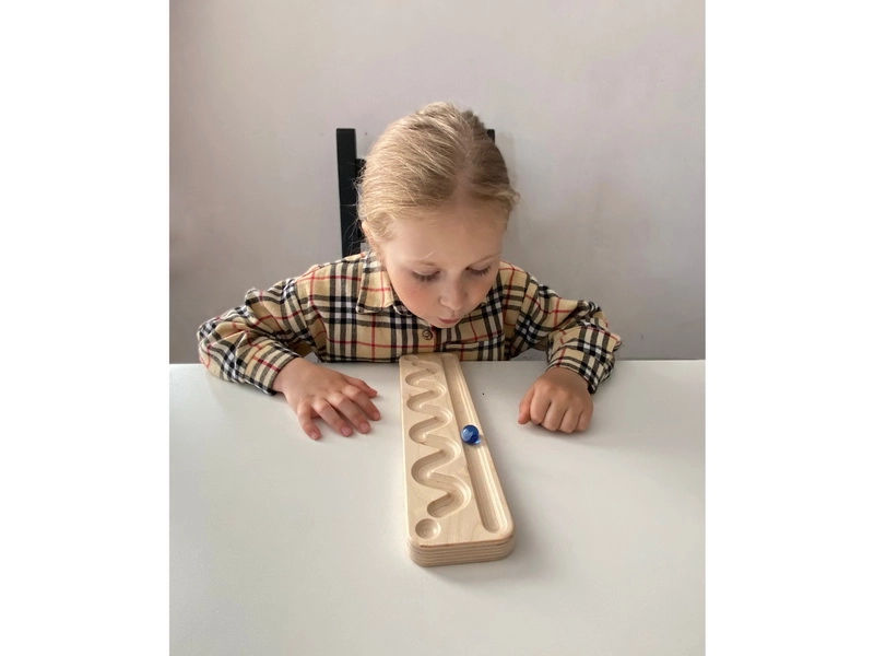 Деревянный дыхательный тренажер «Зигзаг»