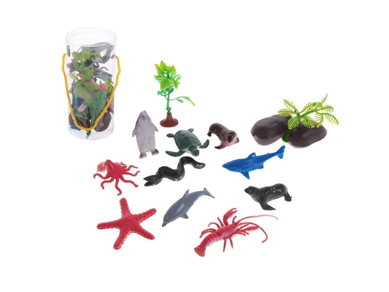 Игровой комплект «Морские обитатели», 12 шт