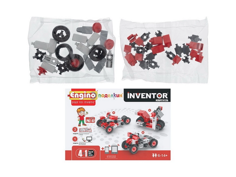 ENGINO Мотоциклы — набор для сборки 4 моделей (51 шт.)