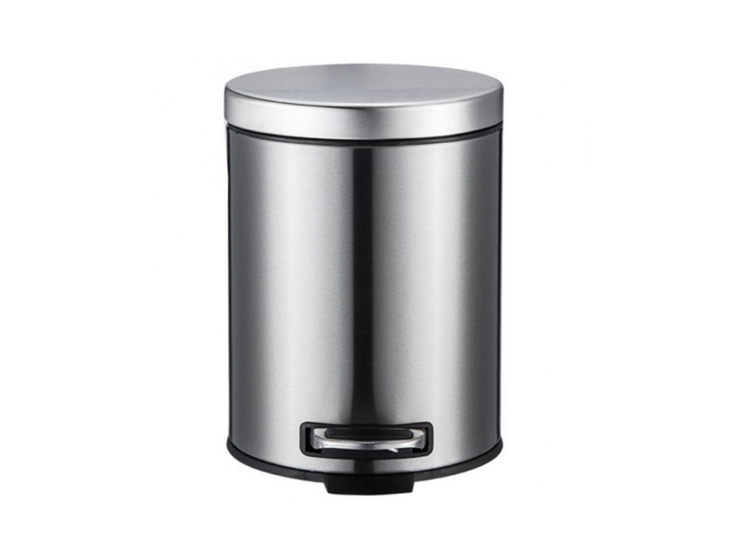 Ведро мусорное нержавеющее 8 л с доводчиком