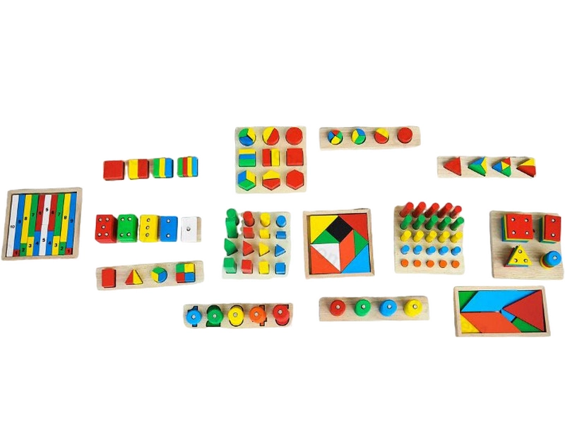 Игровой комплект Монтессори — 14 модулей