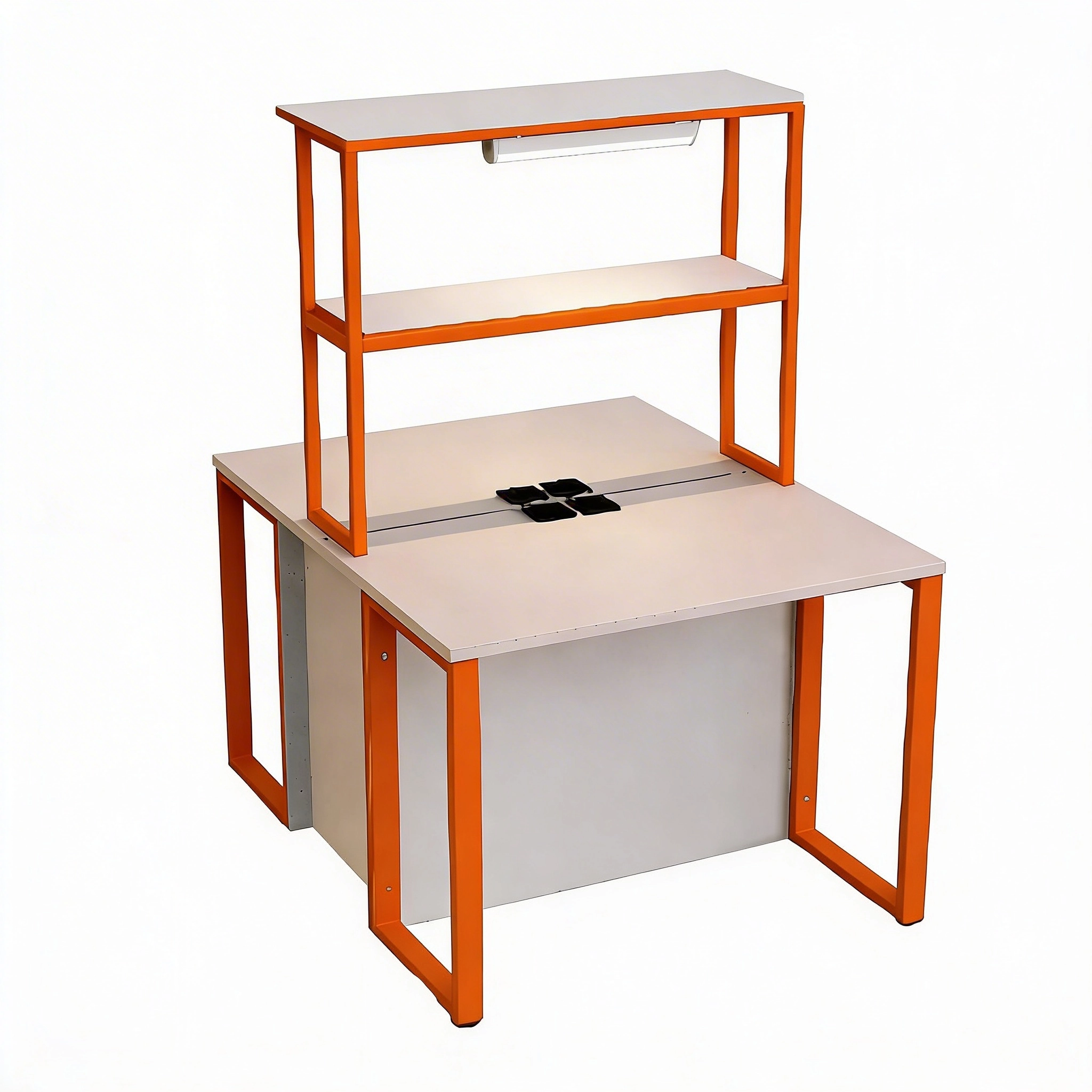 Стол рабочий островной для кабинета физики/биологии (с розетками)