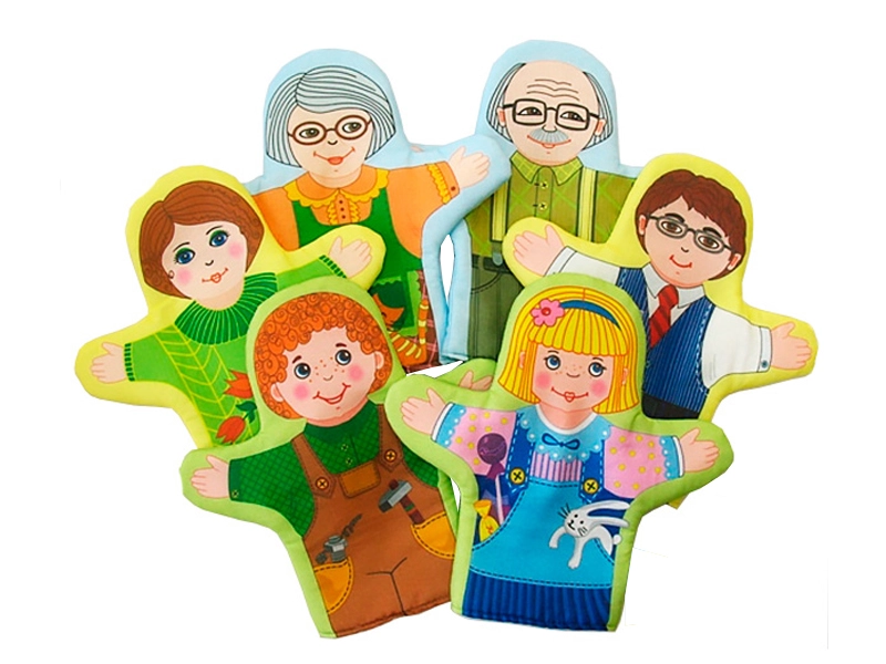 Набор рукавичек-кукол "Семья" (6 шт.)