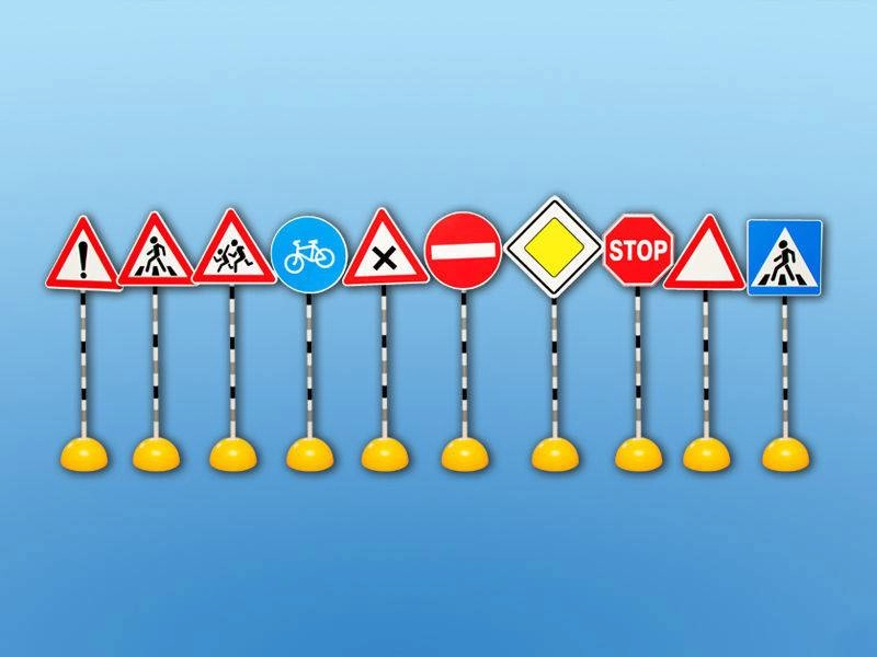 Набор стоек со знаками ЗАР-А3008 для учебных занятий