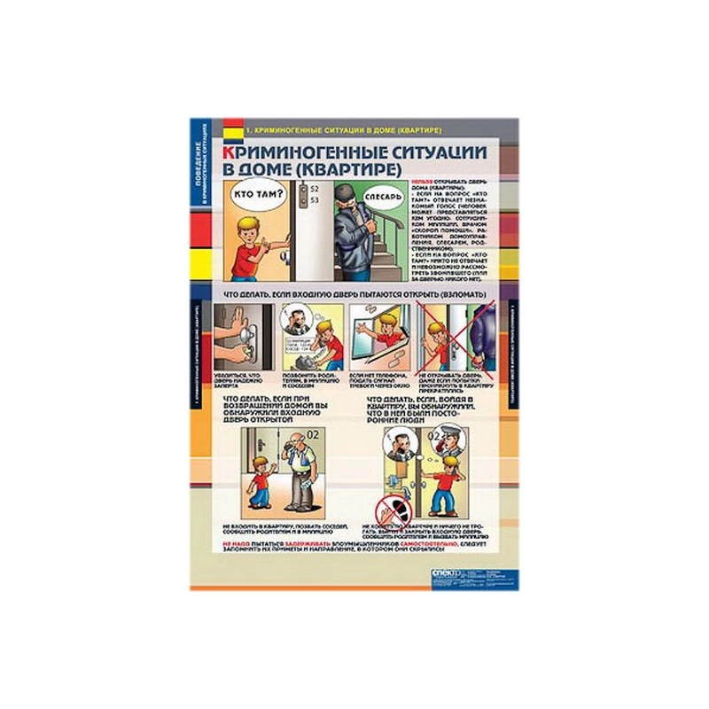Таблицы «Поведение в криминогенных ситуациях» 68×98 см