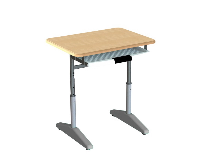 Компьютерный стол с выдвижной полкой МДФ Бук