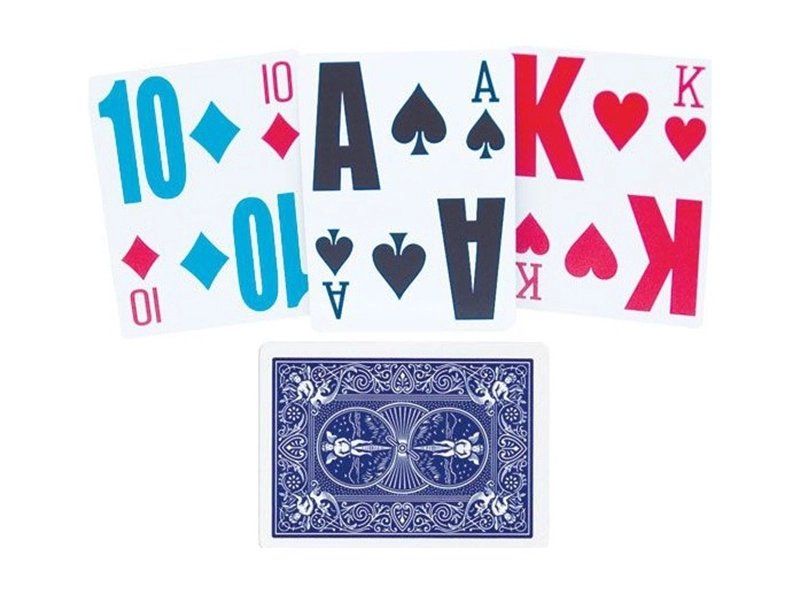 Адаптированные карты для слабовидящих, крупные символы