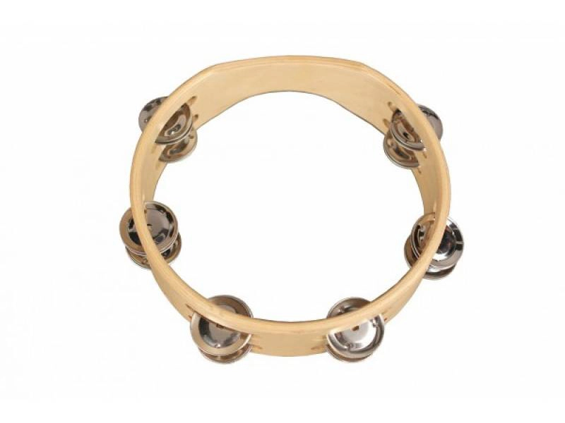 Тамбурин деревянный с джинглами 20 см