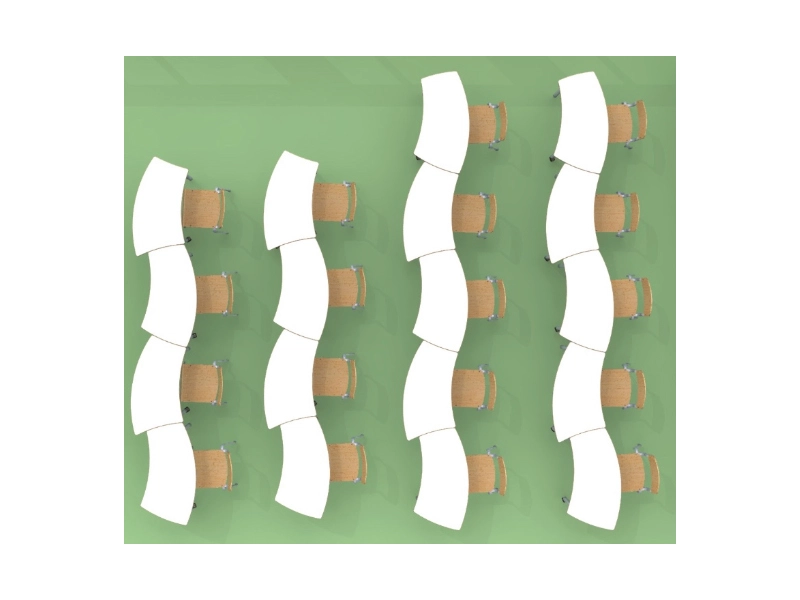 <h1>Ученический стол‑трансформер «Ромашка Л» с каркасом RAL 7040</h1>