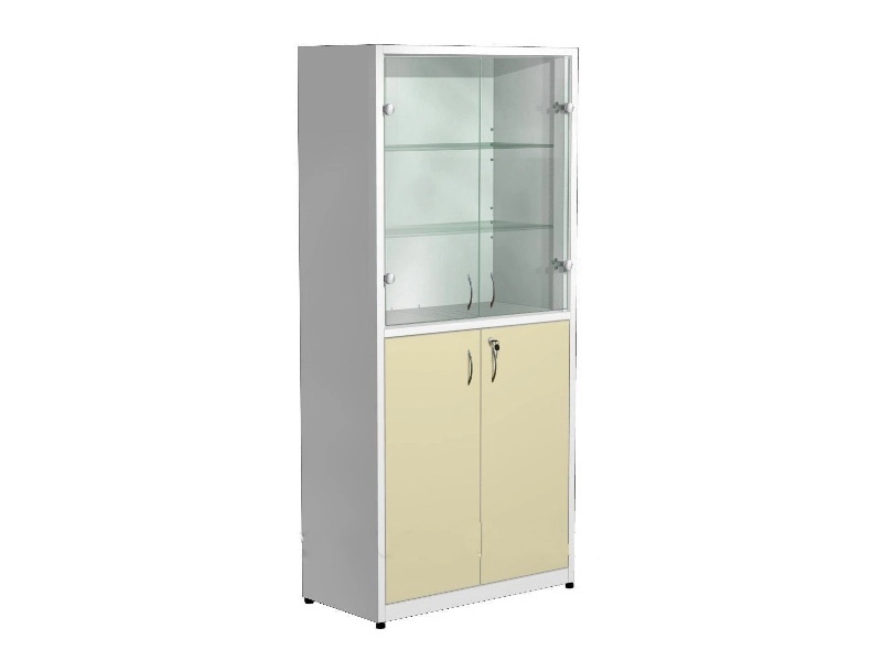 <h1>Шкаф медикаментный 700х300х1750 с комбинированными дверцами</h1>