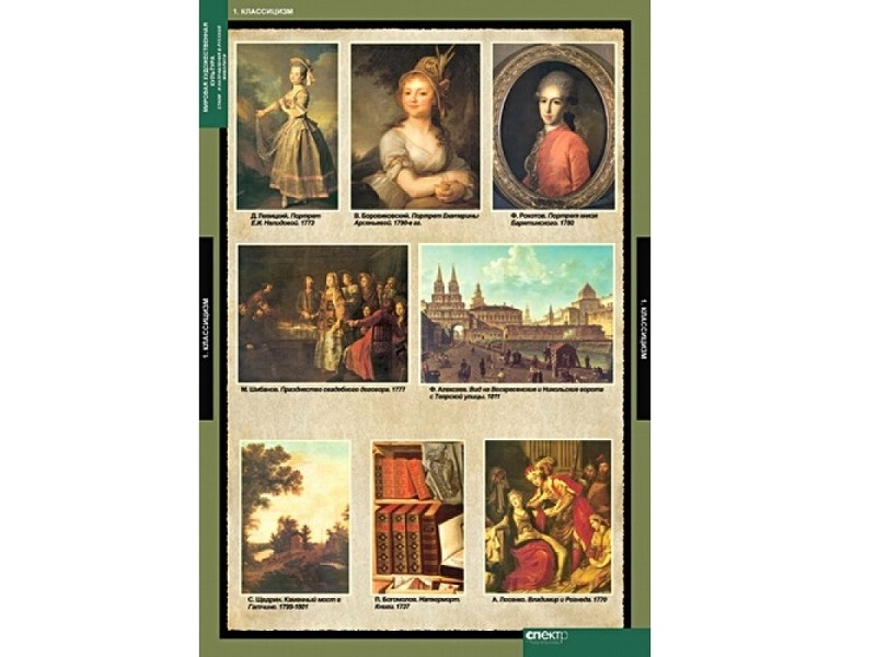 Демонстрационные таблицы «Мировая художественная культура», 16 шт.