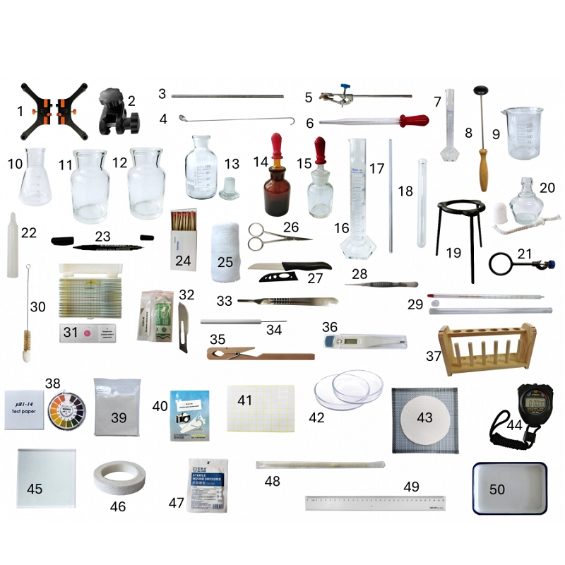 Кейс для занятий по биологии: Человек и его жизнедеятельность, полупрозрачный