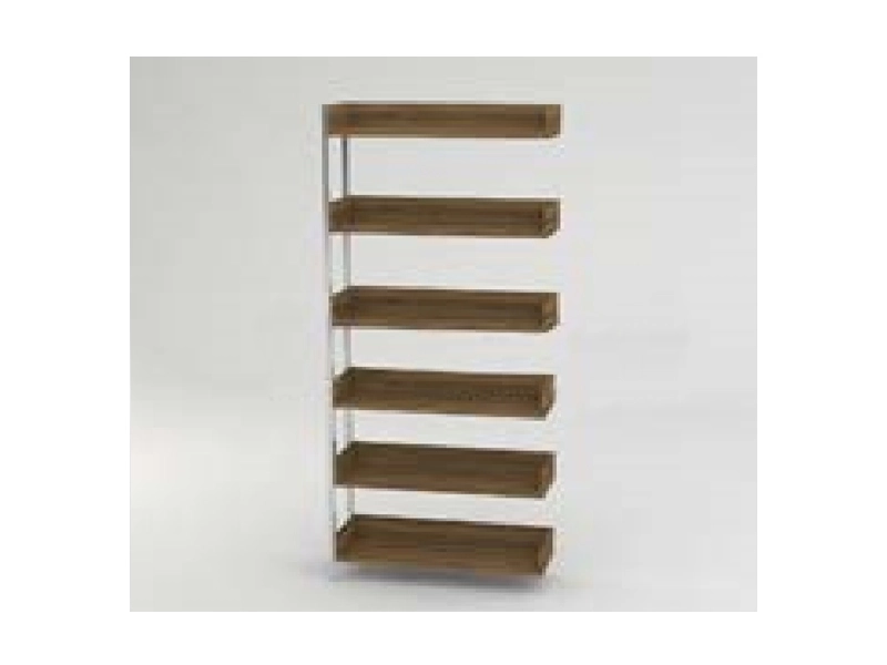 Стеллаж 1-сторонний пристриаваемый 6 полок (ЛДСП) 875х292х2090 на металлокаркасе