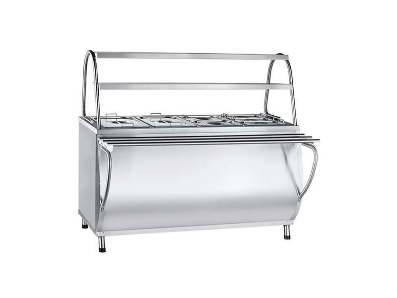 Паровой мармит на 2 блюда, длина 1500 мм