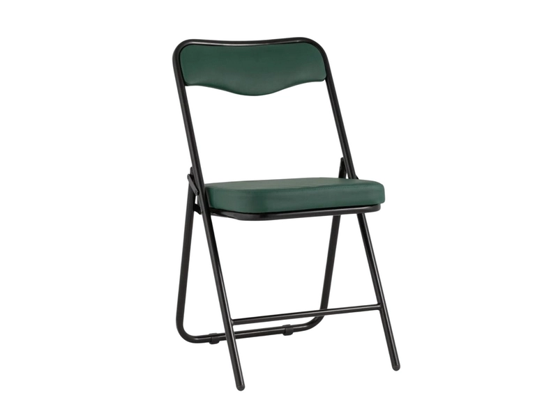 Складной стул экокожа, каркас металлик