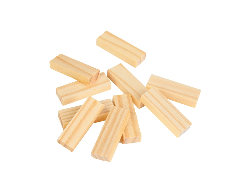 Деревянная игра «Падающая башня» — брусок 4,5×1,5×0,7 см