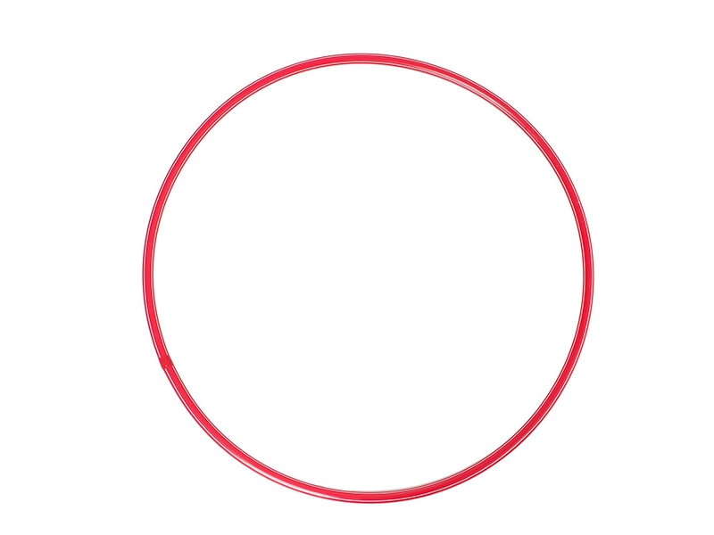 Красный пластиковый обруч