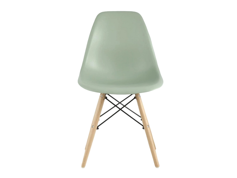 EAMES DSW серо-зеленый — на деревянных ножках