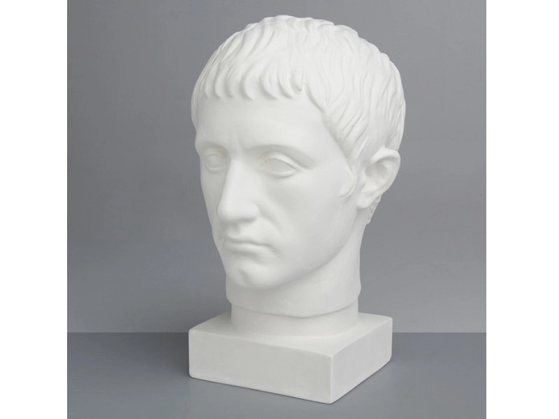 Голова Германика из гипса, натуральный размер