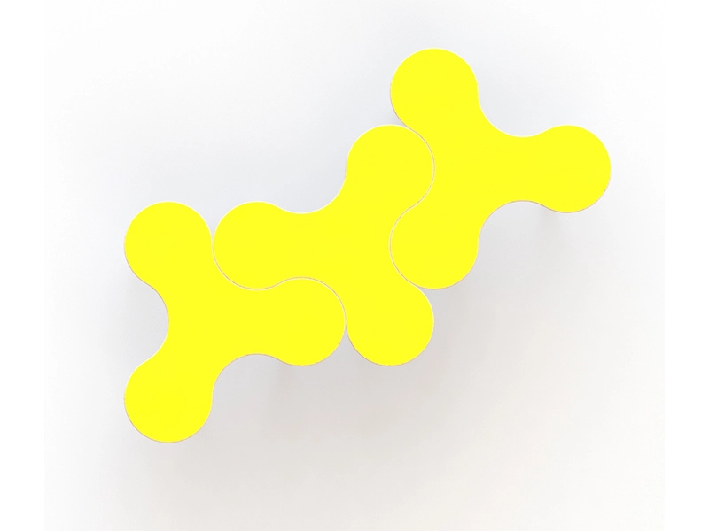 Стол ученический Трансформер «Puzzle» жёлтый