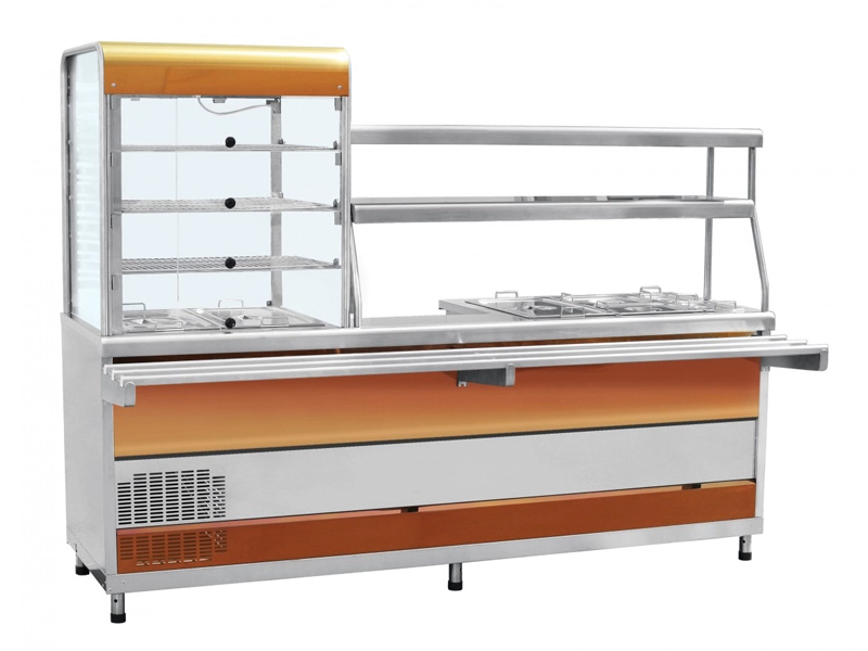 Холодильный прилавок‑мармит L2275, цвет «красное золото»