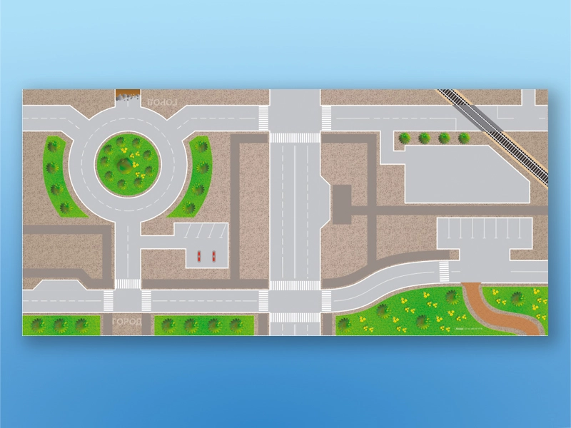 Азбука дорог — обучающая игра для школы с магнитами