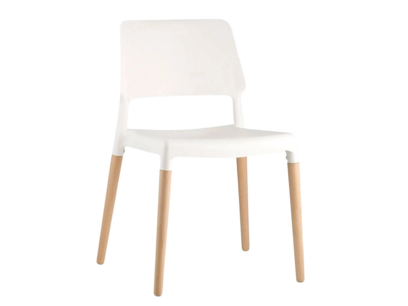 Стул Bistro — белое матовое сиденье