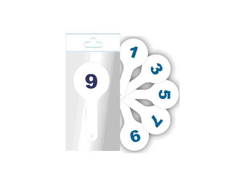 Набор веер цифр 0–9 для школы