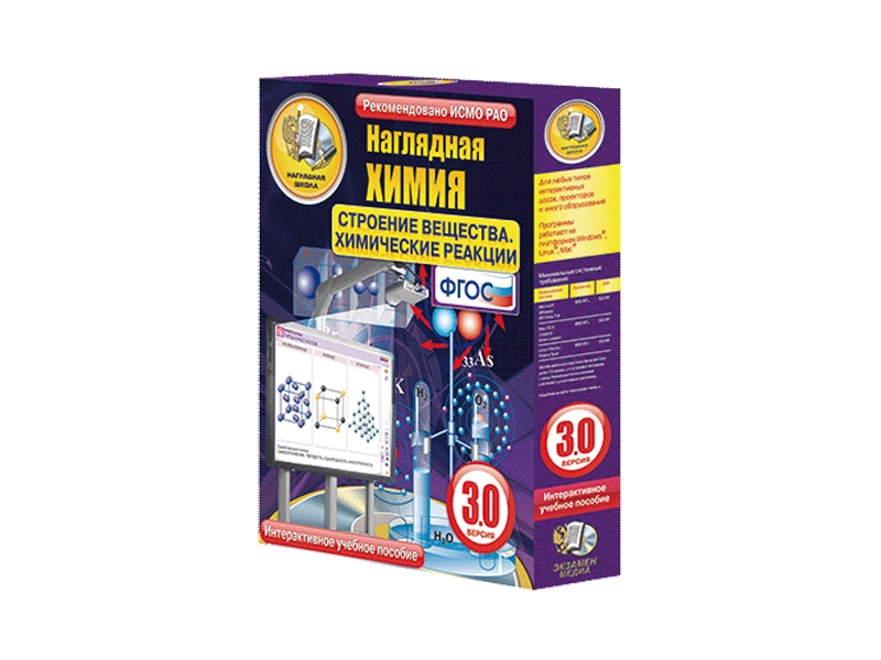 Наглядная химия — Строение вещества и реакции, 8–11 кл.