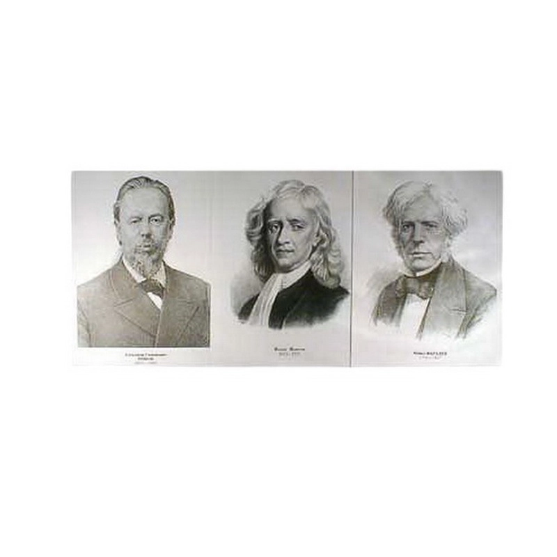 Комплект портретов для оформления кабинета физики