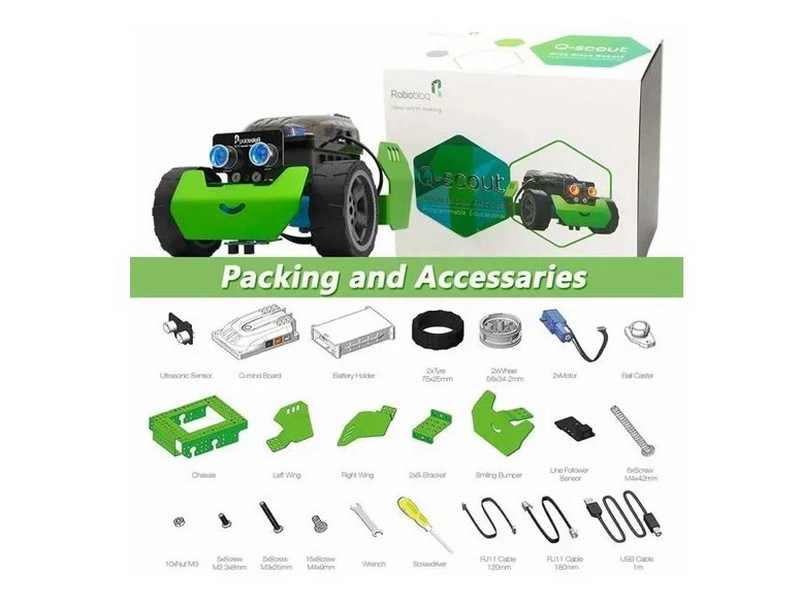 Базовый робот Q-Scout с Bluetooth и 62 деталями